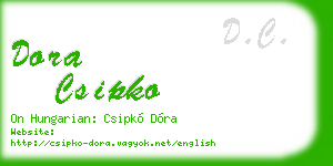 dora csipko business card